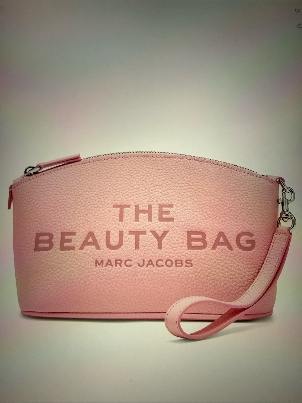 NWT MARC JACOBS THE BEAUTY BAG INPINK RIBBON LEATHER